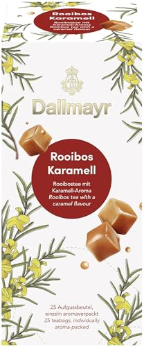 Dallmayr Tee Aufgussbeutel - Rooibusch Karamell, 1er Pack (25 Beutel)