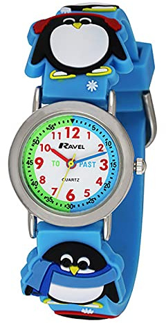 Ravel Children's 3D Penguin Time Teacher Watch