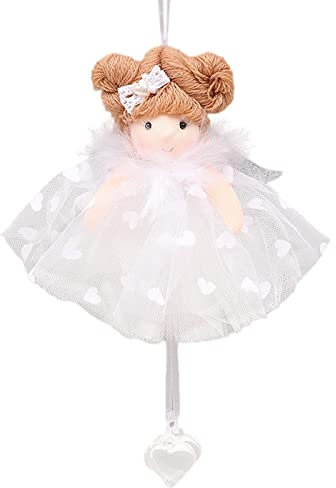 Facynde Weihnachten Hängende Engel Anhänger Kleine Engel Figure Aus Plüsch, Weihnachtsdeko Zum Aufhängen Christbaumschmuck Plüsch Weihnachtself