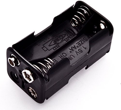 4 x AA Short Battery Box Holder with PP3 Connector Stud Unswitched