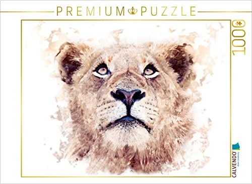 CALVENDO Puzzle Löwe | 1000 Teile Lege-Größe 64 x 48 cm Foto-Puzzle für glückliche Stunden