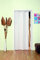 Forte Porta a Soffietto Elly in PVC, Resistente agli urti, Riducibile, Resistente all'umidità, Disimpegno, Kit completo, L83 x H214, Bianco pastello
