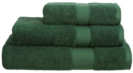 Linens Limited - Hand Towel for Bathroom and for Kitchen, Great as Face Towel, Guest Towel, and More, Turkish Cotton, Soft and Luxurious, Super Absorbent, Machine Washable (Forest Green)