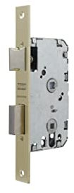 Tesa Assa Abloy, 201450HL, Cerradura de embutir para puertas de madera, Condena, Acero Latonado