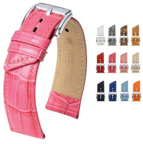 HIRSCH Princess Medium Pink Leather Watch Strap 02628125-2