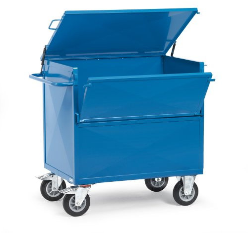 Fetra Transportgeräte mtefe862 Wagen Transport mit 4 Wände Stahl, 1150 mm Länge x 730 mm Breite x 1113 mm Höhe