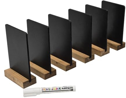 Chalkboard Blackboard Pub -Table Top A6 X 6 + Free Liquid Chalk Pen