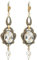 Jugendstil Ohrringe Markenkristallen Gold Chandelier Ohrhänger Goth NOBEL SCHMUCK