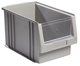 LA-KA-PE Sichtlagerkasten PLK 2a grau 330/297x213x200 mm (LxBxH)