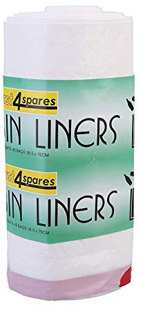First4spares 3-50 Litre Easy Tie Durable Bin Liner Sacks For Morphy Richards Bins (40-50 Litres 30 Bag Roll)