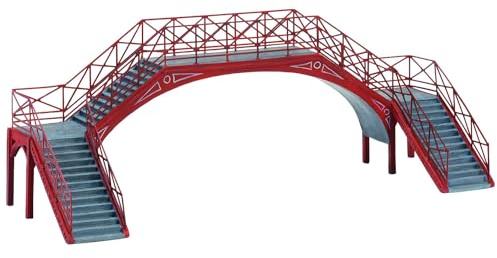 Hornby R8641 OO Gauge Platform Footbridge - Model Railway Accessories, Miniature Diorama Scenery for Hornby Train Sets - Lifelike Train Platform Footbridge Model - Scale 1:76