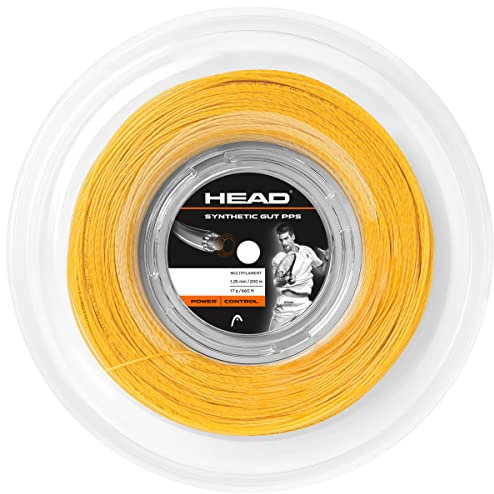 HEAD Unisex-Erwachsene Synthetic Gut PPS Rolle Tennis-Saite, Gold, 17