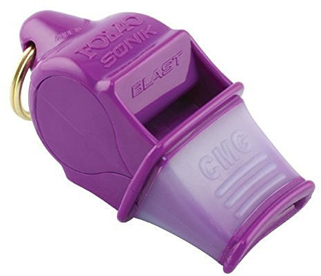 Fox 40 Sonik Blast CMG Whistle-Lanyard Referee-Coach-Outdoor-Dog-Safety-Purple