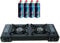 Topflame Portable Gas Stove - Dual Burner Double Hob Camping Cooker + 4 Butane Gas Refills