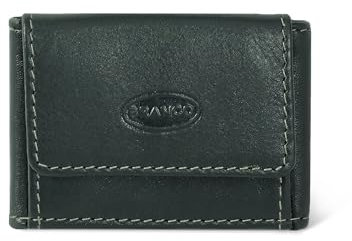 Sehr Kleine Geldbörse, Mini Portemonnaie Größe XS, Echt-Leder, für Damen und Herren, Jäger-Grün, Branco 103