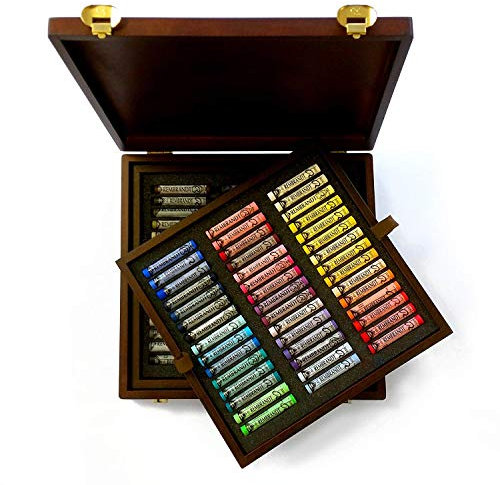 Talens REMBRANDT Pastell - Landschaft Professional-Malkasten mit 90 Pastellen