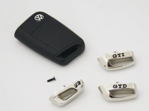 Volkswagen Kappe für Schlüssel GTD/GTI/R Original VW Chrom/Schwarz Kappe Autoschlüssel (GTI)