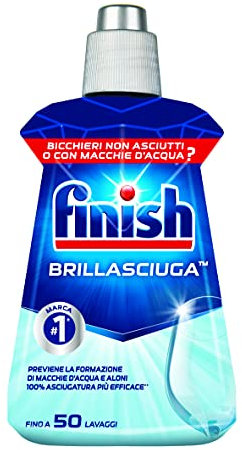 Finish - Produit de rinçage pour lave-vaisselle Regular, lot de 4 paquets de 250 ml, total : 1 l