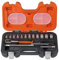 Bahco S160 S160 Socket Set 16-Piece 1/4-Inch Drive