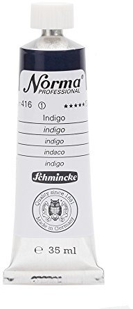 Schmincke – Norma® Professional - feinste Künstler-Ölfarben, Indigo - 35 ml