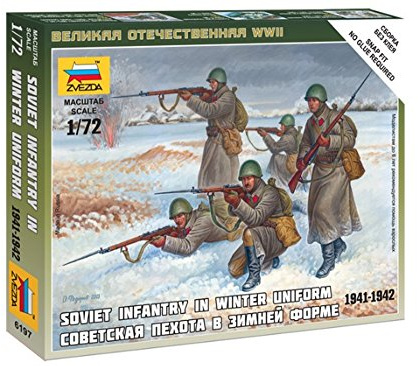 Zvezda – Z6197 – Modellbau – Figur – Sowjetische Infanteristen – Winter