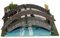 Decorazione Natale Presepe Ponte Ponticello In Legno Hgw-633mi001981