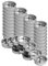 Teelichthalter silbern Ø 40mm / 18mm tief - Teelicht Tülle für Standard Teelichtkerzen. Ein echtes deutsches Qualitätsprodukt., Größe:50er Set