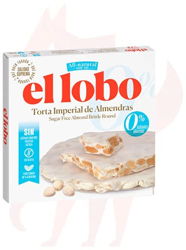 Ellobo Touron Dur Sans Sucres Fabriqué avec des Amandes/du Blanc d'Oeuf Sans Gluten 200 g 1 Unité