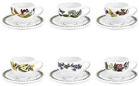 Portmeirion Botanic Garden - Espresso Cup & Saucer - Set of 6
