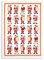 KRACHT, Geschirrtuch 100% Baumwolle, Druckmotiv Nikolaus, Format 45/70