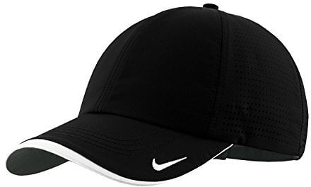 Nike Golf-Dri-fit Swoosh Perforated Cap, Black Hut, Schwarz, Einheitsgröße