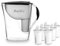 Fashion-Wasserfilter PearlCo (anthrazit) mit 6 Classic Filterkartuschen - Reduzierung von Kalk, Chlor, Blei & Kupfer - kompatibel zu Brita Classic - Made in EU