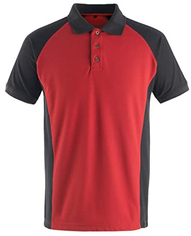 Mascot Unisex Polo-Shirt Bottrop, rot / schwarz, 50569-961-0209, XS