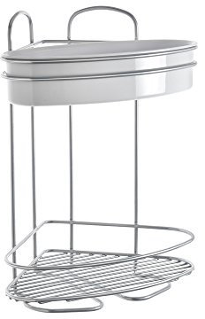 Metaltex serie Orbit - Mensola angolare 2 piani - (403708)