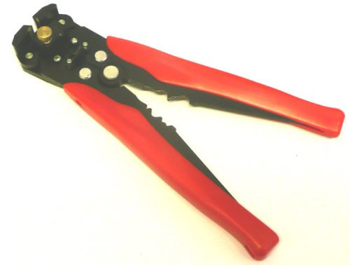 Neilsen CT1422 Automatic Wire Strippers and Crimpers - Heavy Duty, Adjustable Knob, 10 to 24 AWG (0.2-6.0mm)
