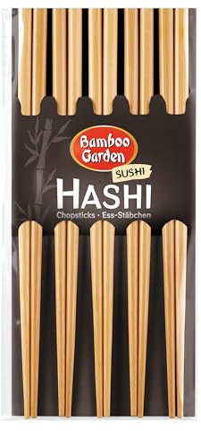 Bamboo Garden Hashi - Ess-Stäbchen,10 Stück (Verpackungsdesign kann abweichen)