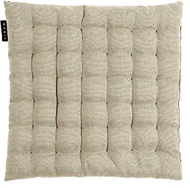LINUM Pepper Elegantes Sitzkissen für Indoor und Outdoor 40x40 cm, 100% Baumwolle, Waschbar, Bronzebraun