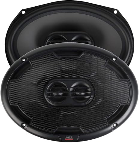 MTX Audio THUNDER693 Thunder Coaxial Speakers - Set of 2, 6x9 Inch 3-Way