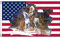 AZ FLAG - Flagge Usa Mit Indianerhäuptling - 150x90 cm - Vereinigten Staaten Von Amerika Fahne 100% Polyester mit Messing-Ösen - 110g