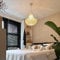 Qazqa - Design Retro-Hängelampe I Pendellampe I Pendelleuchte weiß 50 cm - Lina Cono 50 I Wohnzimmer I Schlafzimmer - Seil Rund - LED geeignet E27