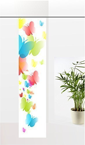 gardinen-for-life Flächenvorhang Butterfly, Schiebevorhang mit Druck-Motiv, Gr.60x260 cm Toller Frühlingsvorhang