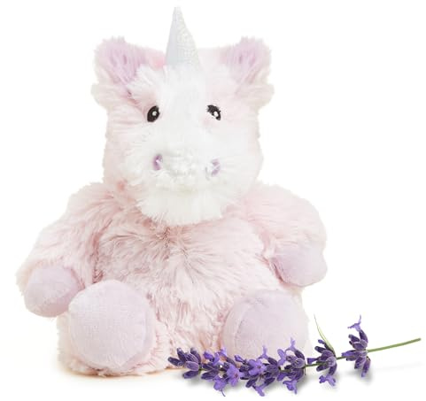 warmies Microwavable & Weighted Stuffed Animals, Unicorn - Heated Stuffed Animal Plushie for Warmth & Comfort - Cute Soft Plush Toys for Adults & Children (Boys, Girls, Babies & Toddlers)