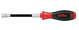 Wiha SoftFinish 341SF Hexagonal Socket Spanner Screwdriver with Flexible Shaft, 372100 0 wattsW, 0 voltsV Color 10 mm x 175 mm