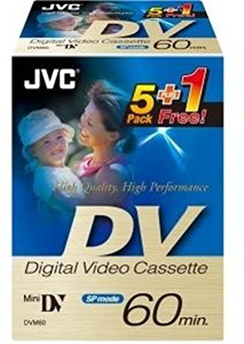 JVC M-DV60DE5P1 MiniDV Blank Video Tape - Blank Video Tapes