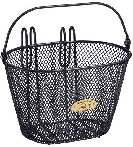 Nantucket Bike Basket Co. Surfside Child Wire Basket, Charcoal Gray Fahrradkorb, dunkelgrau, 9.8 x 6.8 x 6.3''