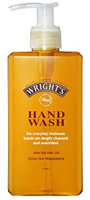 Wrights Cleansing Hand Wash, with Coal Tar Fragrance 250g, formulated for everyday skin cleansing, active ingredients with natural antibacteral properties.