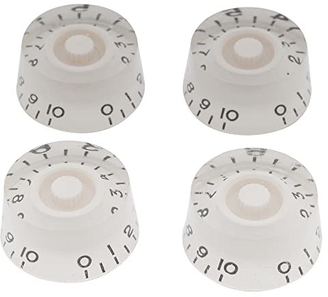 Musiclily 6mm Guitar Speed Knobs Volume Tone Control Knobs for Les Paul Style Electric Guitar （Set of 4）