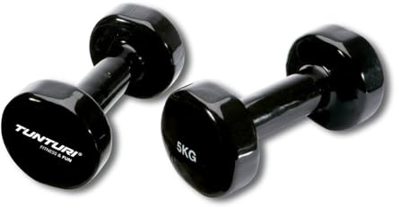 Tunturi Kurzhantel-Set, farbige Hanteln mit 2 x 0,5 kg, Vinyl, Stahlhanteln