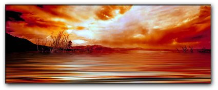 150x50cm Wüste gelb orange rot Leinwandbild fertig auf Keilrahmen, tolle Optik - Deutsche Qualität - moderne stilvolle Dekobilder und Designs für Ihr Wohnzimmer, Schlafzimmer Büro usw. ideal auch als Geschenk zu Geburtstag, Ostern, Weihnachten, Hochzeiten etc. - günstig und werthaltig zugleich - Bilder zum Träumen
