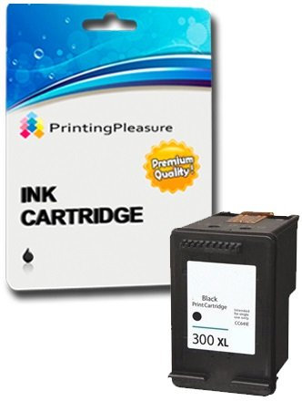 Printing Pleasure XL SCHWARZ Druckerpatrone für HP Photosmart C4780 C4680 Deskjet D1660 D1663 D2530 D2545 D2560 D2563 D2660 D5560 F2400 F2420 F2480 F4210 F4280 F4580 | kompatibel zu HP 300XL (CC641EE)